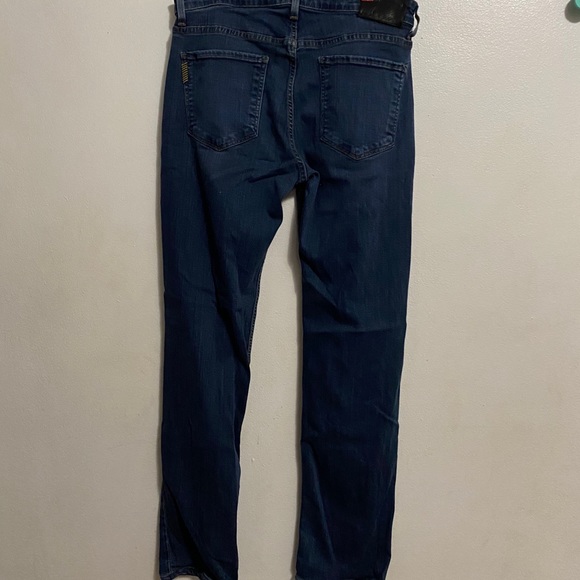 PAIGE Normandie Straight Leg Jeans | Size 32 | Premium Denim Dark Wash - Picture 3 of 5